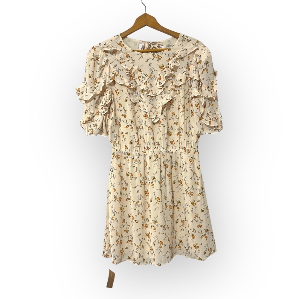 NWT Reformation Malachi Floral Mini Dress in Julius Cream Size 8 - Picture 4 of 11